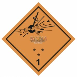 Инф. табло, Класс 1.1, 1.2, 1.3 - Взрывчатые вещества