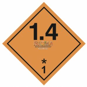 Инф. табло, Класс 1.4 - Взрывчатые вещества