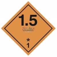 Инф. табло, Класс 1.5 - Взрывчатые вещества