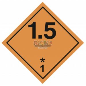 Инф. табло, Класс 1.5 - Взрывчатые вещества