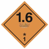 Инф. табло, Класс 1.6 - Взрывчатые вещества