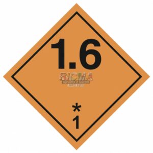 Инф. табло, Класс 1.6 - Взрывчатые вещества