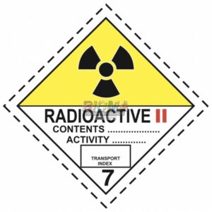 Инф. табло, Класс 7B - Радиоактивные материалы 2-ой категории