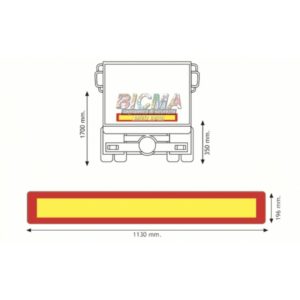 Pannello_rimorchio_long Задние опознавательные знаки для прицепов - RF 70.01
