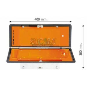 Табличка оранжевая для сменных кодов, сгибаемая по горизонтали