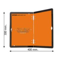 Табличка оранжевая нейтральная, сгибаемая по вертикали