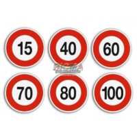 Наклейка. Ограничение скорости 40-100 км/ч