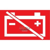 Наклейка "Отключение АКБ"